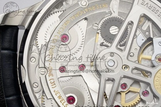 MIROTIME 0316 ZeroBulk Portuguese Real PR IW500715 SS AZF 1:1 Best Edition White Blue Dial on Blue Leather Strap A 7034